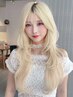 【憧れのブリーチデザインで可愛く♪】ブリーチ×カラー+カット