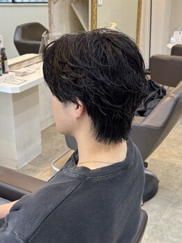 Musee 竹ノ塚 for men‘s  メンズ/パーマ/カット/ブリーチ/ハイライトの写真/パーマもかけたいけどケアも大切！こだわりのケアで理想が叶うサロンへ♪