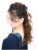 お呼ばれハーフアップ。【EARTH西国分寺】