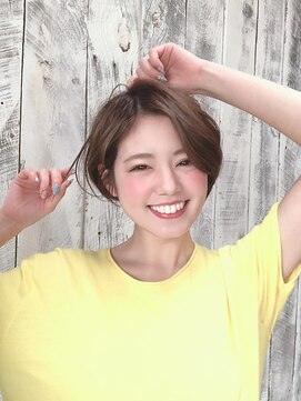 ロンド シャルム 吉祥寺(Lond charme) 【ロンド吉祥寺　千田】アッシュブラウンひし形ショートボブ0416