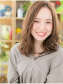 ★抜け感ヘア♪センターパートxフリンジウェーブ20代30代40代★7