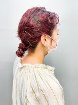 トゥコ(tuco)&nbsp;お団子　簡単アレンジ　ぐるぐる　個性的　パーマアレンジ