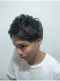 ◇かき上げヘア×ツイストパーマ×ツーブロ×コンマヘア