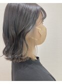 夏ヘアー　韓国風ヘア　インナーカラー