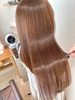 ジーナ 梅田茶屋町(Zina)&nbsp;髪質改善＊ペールベージュ＊艶髪ロング【Zina 梅田茶屋町】