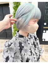 エミス バイ メルト 吉祥寺(emis by melt)&nbsp;【堀惠洋平】ルーツカラー　ミントカラー　ボブ　ハイトーン
