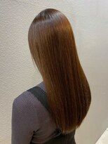 ディスコネクト(DISCO-N-NECT) 髪質改善　ストレート　艶髪ロング　マロンブラウン