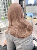 韓国ヘアミルクティーアッシュベージュカラー30代原宿ブリーチ