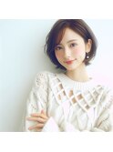 ★小顔似合わせカットうる艶髪美髪ナチュラルショートアッシュ系