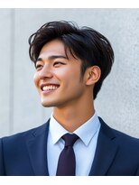 メンズ ルシードスタイル アウラ 松戸市五香(LUCIDO STYLE Aura)&nbsp;就活カット【五香#メンズカット#＜理容室＞#ブリーチ#眉毛】