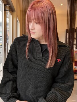 ハーティー 美容室(HEARTY) ピンクヘア