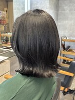 キャラ シャローネ 池袋(Chara Chalone)&nbsp;くびれボブ/ブルーブラック/就活ヘア【本松】