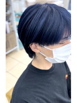 グラスペディア(graspedia) ネイビーブルー【広島メンズハイトーン】【広島派手髪】