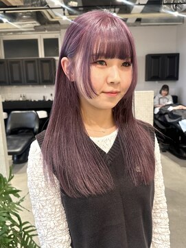 ディッセンバー 神宮前(December) 紫カラー/ぶどうカラー/パープルカラー/ケアブリーチ/渋谷