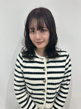 美容室ヒラトヤ 都南店 大人かわいいワンカラーウルフハイレイヤーパーマ20代人気