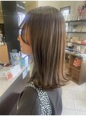 【Ayako】カーキベージュ×ミディアム