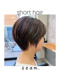 簡単スタイリングナチュラルショート◎どの髪質・毛量・年齢もOK