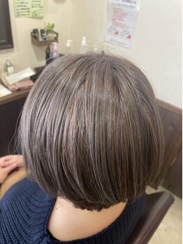 ルースヘアー(luz hair)の写真/傷みを気にする方にもおすすめ！気になり始めの白髪もしっかりカバー◎白髪ぼかしもお任せください♪