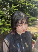 前髪パーマ