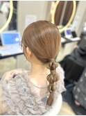 タイト編みおろしアレンジ