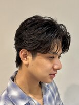 メンズココ 清澄白河店(MENS COCO)&nbsp;センターパート/ニュアンスパーマ/ビジネスショート/韓流ヘア