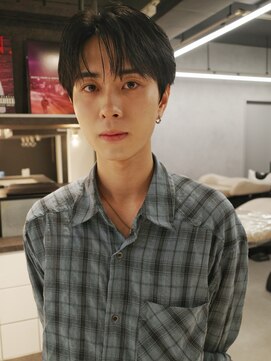 アンサー 渋谷(ANSWER) ニュアンスパーマ毛流れセンターパートナチュラル韓流ヘア