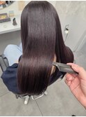 髪質改善矯正×艶カラー　ボルドー　★