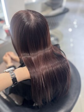 ユーフォリア 池袋東口駅前店(Euphoria) 【Euphoria/Miku】艶カラー/暖色カラー/トリートメント/韓国ヘア