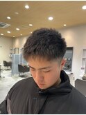 メンズツーブロックショート