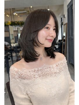 コート 表参道(Cote) 20代30代40代50代王道ワンカールひし形レイヤーブラウンカラー