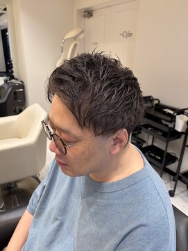 シファー(~Cifer) メンズカット グレーアッシュダブルカラー