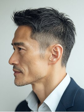 ヘアーモードキクチ 日本橋三越前店 40代｜若く見えるビジネスショート