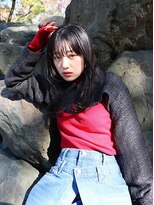 ラモードイワイインターナショナル(La Mode IWAI international)&nbsp;艶感ロングレイヤー×シアーブラック