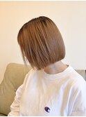 ナチュラル水平ボブ