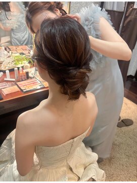ウブ(ubu) 結婚式　花嫁ヘア　ブライダルヘアセット