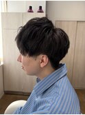 【築地】透け感カラーマッシュカット
