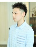 ツイストパーマ×ツーブロックスタイル