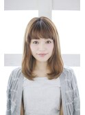 重め前髪うるツヤワンカール◎30代40代50代60代