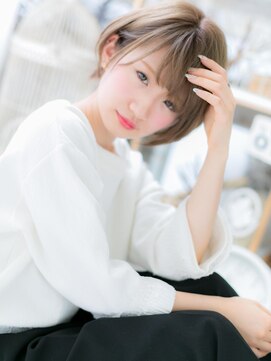 モッズヘア 越谷(mod's hair) *mod's越谷*外国人風★前下がりハイトーンショートa