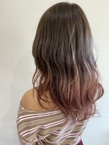 フリーズ 川西店(Freez)&nbsp;【Freez】グレージュ×コーラルグラデーション