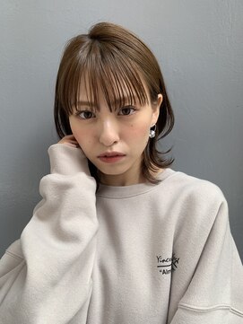 シー バイ ロンド 新宿(Sea by Lond) 【佐藤健太郎】大人カジュアルことりベージュシースルーボブ