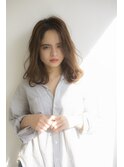 大人かわいいかきあげセミロング【新宿】