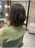 40代50代*レイヤーボブ*くびれヘア*脱白髪染めピンクブラウン