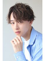 ソイクフ(SOY KUFU)&nbsp;【soy-kufu】波巻きパーマ風センターMEN'SHAIR