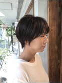 丸みショートボブ