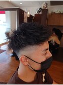 ツイスト×スキンフェード