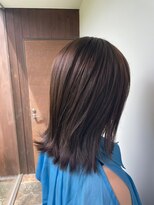 サラジュ 西宮北口店(SARAJU)&nbsp;■外ハネミディ×シアーブラウン【山本 寛絵】