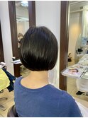 ボブ#くびれショート#カール#京成大久保#奏の杜#京成津田沼