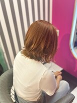 ルフレ 新宿本店1st(Reflet)&nbsp;ミディアムボブ/シアーオレンジ