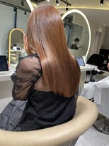 ロンドメリア 天神大名店(Lond Melia)&nbsp;★斜めバングミディアムヘアグレージュカラーシルキーベージュ★